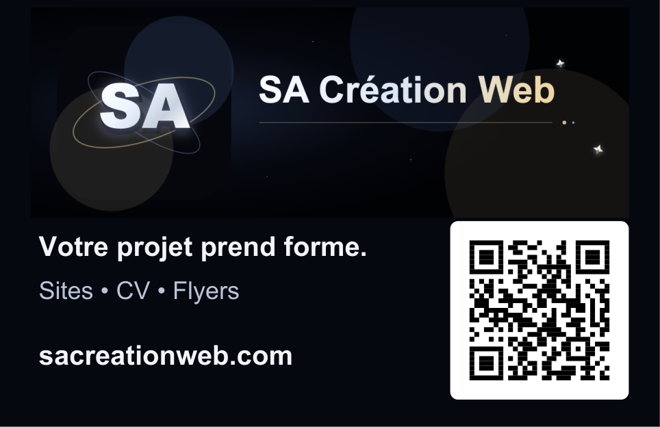 Recto SA Création Web : logo, slogan, site et QR code